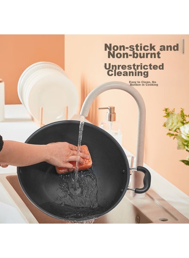 Supor Non-stick Wok 34cm, Compatible With Induction And Gas Stoves, Healthy Cooking Pan For Home Use, Frying Pan Pc34s1 - Image 2