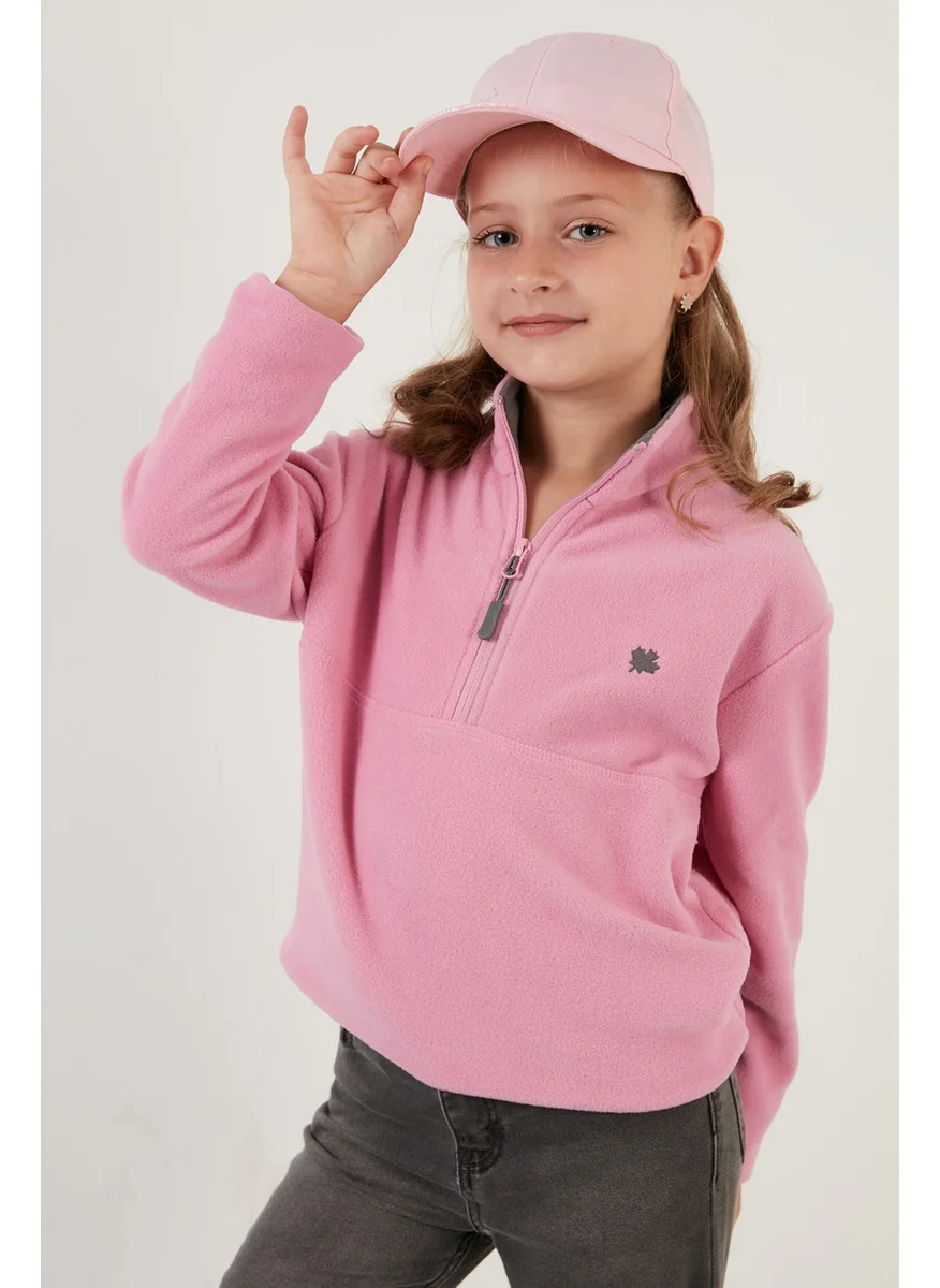 Lela Soft Textured Zippered Stand-Up Collar Winter Polar Children's Fleece 5905002