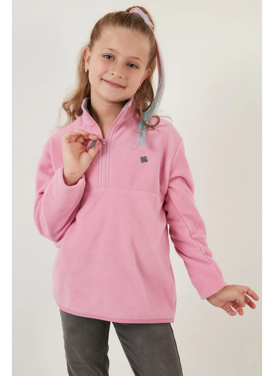 Lela Soft Textured Zippered Stand-Up Collar Winter Polar Children's Fleece 5905002