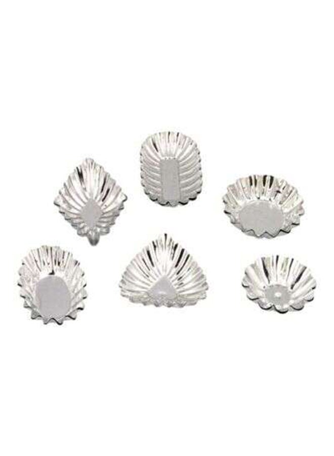 Prestige Pack Of 12 Tart Moulds Set Silver 4.5x1.4x8.5cm - Image 2