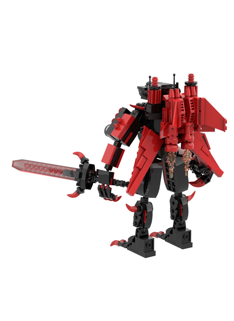 Y&D - Skibidi Toilet Man Toy Building Blocks 599 Pcs Red Titan Surveillance King Toy Ideas Toys Battle Horror Game Model Ideas Toys Gifts for Adult & Kids - Image 1