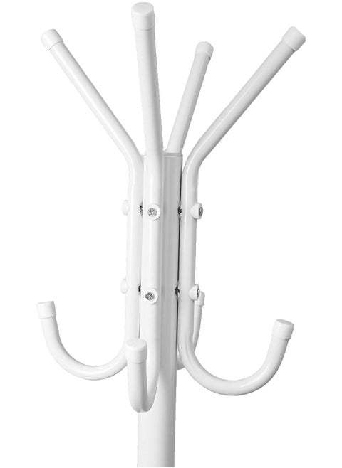 Coat Stands Coat Racks Large Hanger with Shoe Rack Standing Metal Coat Rack Hat Hanger 6 Hook Space Saving Umbrella Tree Stand Multi-Purpose Coat Umbrella Stand hat Shoe Rack Metal