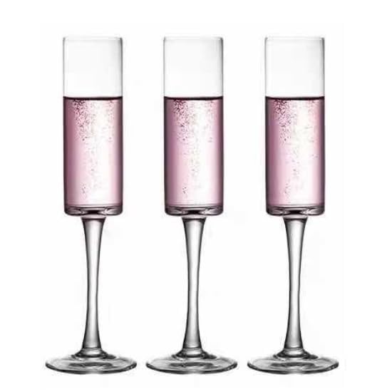 WQR Crystal Wine Glasses Champagne Brandy Big Stem Wine Glass 250 ML White Wine Red Wine Glasses for Party Restaurants Set of Long CH 2 - Image 1