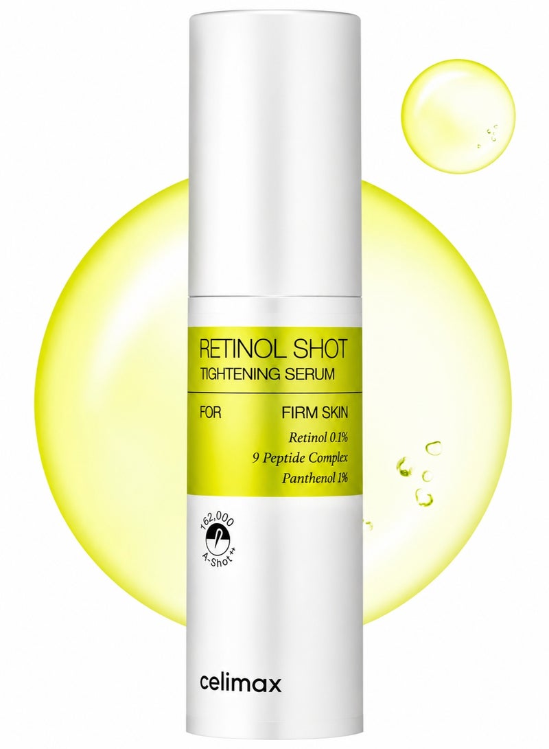 celimax The Vita A Retinol Shot Tightening Serum | with Pure Vitamin A Retinol, Peptide, Pore Minimizer, Wrinkles & Fine Lines, Firmer Skin, 30ml - Image 1
