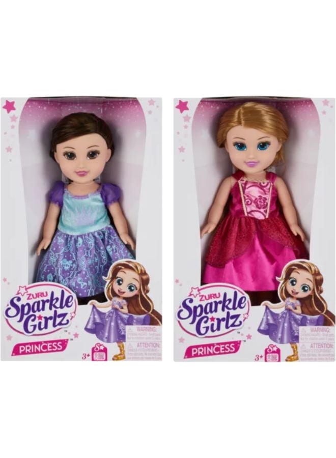 ZURU S001-SPARKLE GIRLZ-DOLLS-13"-Sparkle Tots Princess Window Box,Bulk,6PCS,No Inner,STD Color Assortment