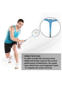 Generic Badminton Racket Set, Lightweight Professional Badminton Racket Set for Adult and Children, Including 2 Rackets, 3 Shuttlecocks and Carry Bag  - Image 4