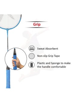 Generic Badminton Racket Set, Lightweight Professional Badminton Racket Set for Adult and Children, Including 2 Rackets, 3 Shuttlecocks and Carry Bag  - Image 3