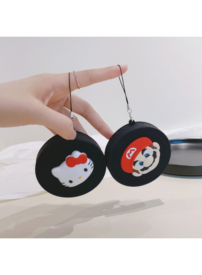 Suitable For Fuji Polaroid Instax Mini 99 Special Polaroid Silicone Lens Cover Cartoon With Anti-Lost Rope-Color:Black Cap-red Hat M Leo - Image 3