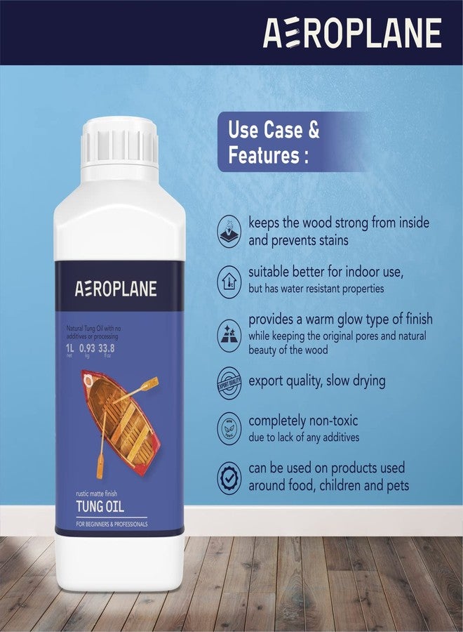 AEROPLANE - Tung Oil - Wood Finishing and Restoration - 100% Pure Tung Oil | 100 ML - Image 3