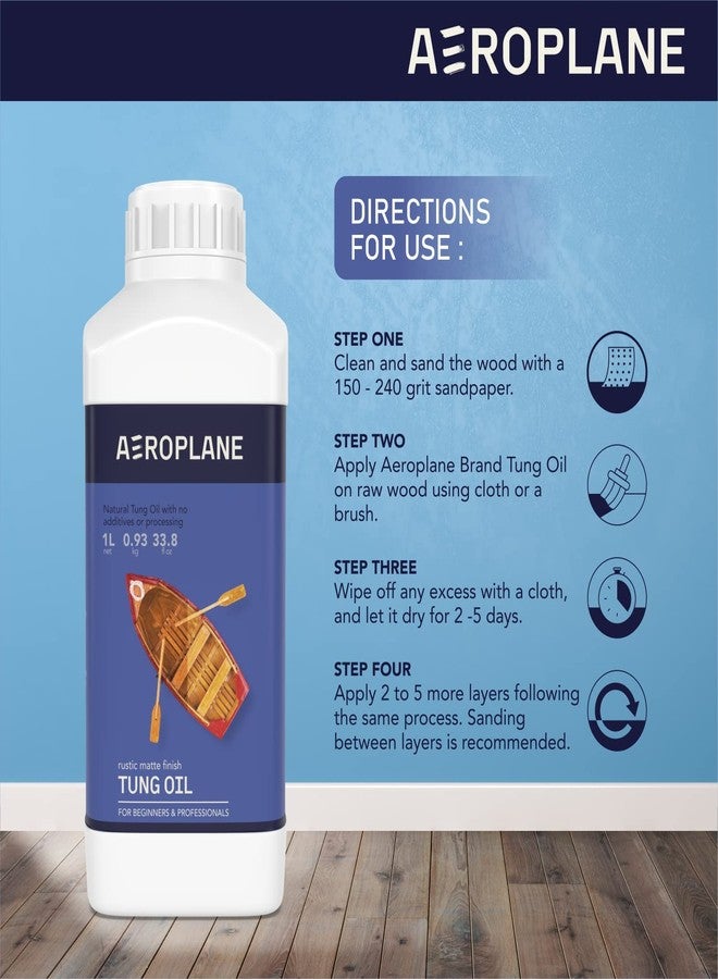 AEROPLANE - Tung Oil - Wood Finishing and Restoration - 100% Pure Tung Oil | 100 ML - Image 4