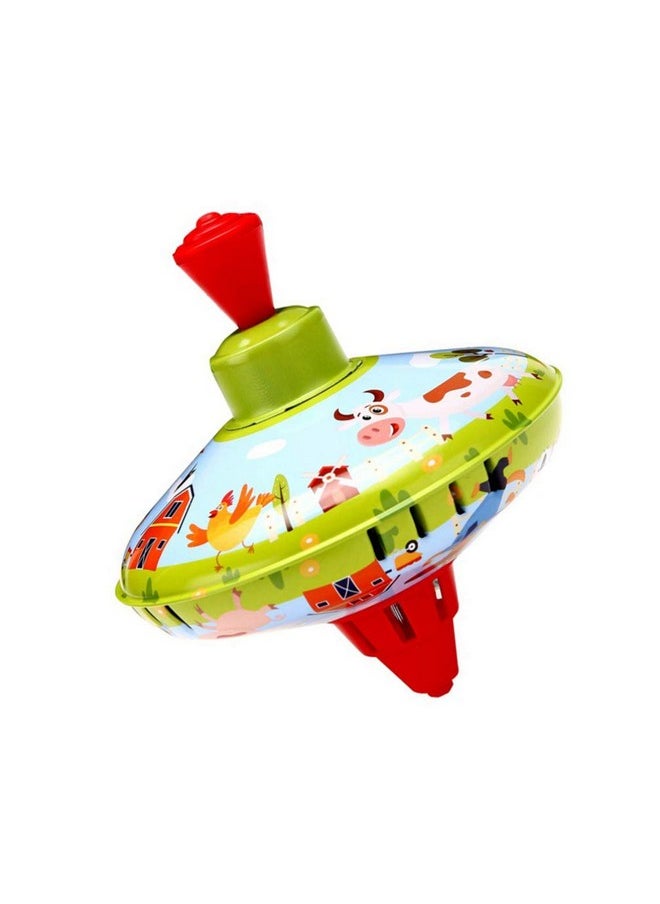 TOYANDONA - 1Pcs Spinning Top Toy For Kids Metal Gyroscopes Toy Traditional Iron Spinning Tops Toys For Girl Boy Educational Kindergarten Toys Party Favors - Image 1