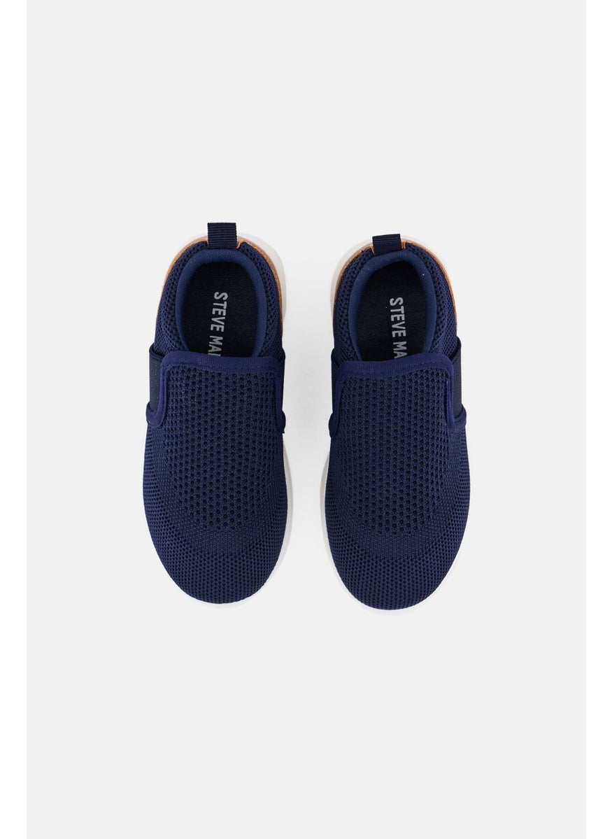 STEVE MADDEN - Toddlers Boy Tkeni Slip On Shoes, Navy - Image 1