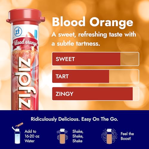 Zipfizz Daily Energy Drink Powder, Blood Orange, 20 Pack | 3-in-1 Sustained Energy, Rapid Hydration, and Essential Vitamins | Sugar-Free | Electrolyte Powder | Contains Vitamin B-12 & Antioxidants - Image 4