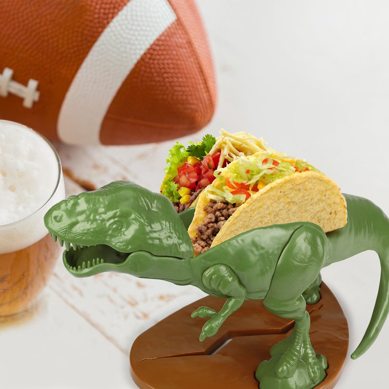 Funwares Original Tacosaurus - Dinosaur Taco Holder, Fun and Practical White Elephant Gift, Hold 2 Tacos - Image 2