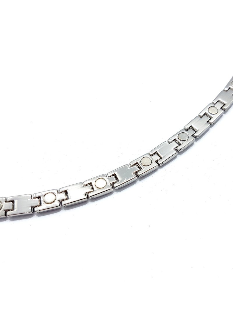 Smart Innovation Magna Power Magnetic Therapy Bracelet Silver Colour for Arthritis, Carpal Tunnel, and Joint Pain Relief - Image 4