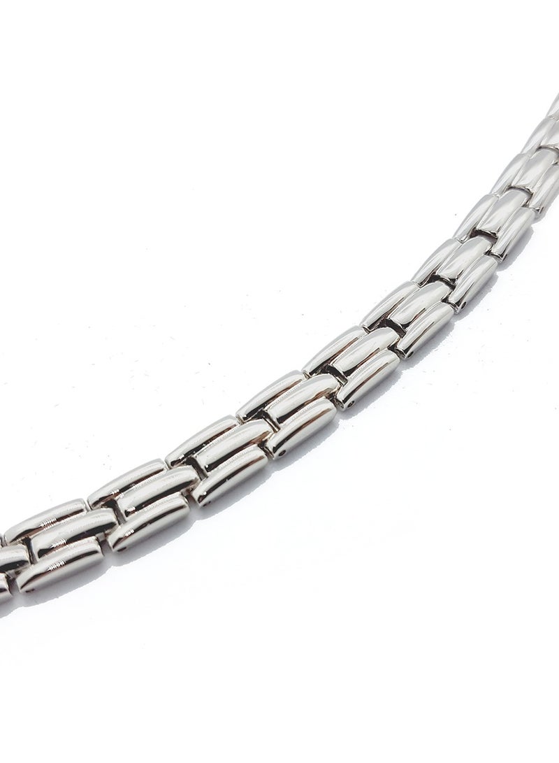 Smart Innovation Magna Power Magnetic Therapy Bracelet Silver Colour for Arthritis, Carpal Tunnel, and Joint Pain Relief - Image 3