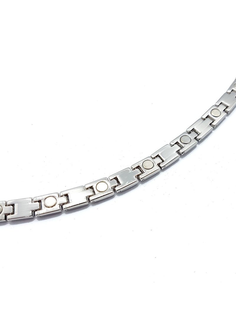 Smart Innovation - Magna Power Magnetic Therapy Bracelet Silver Colour for Arthritis, Carpal Tunnel, and Joint Pain Relief - Image 1