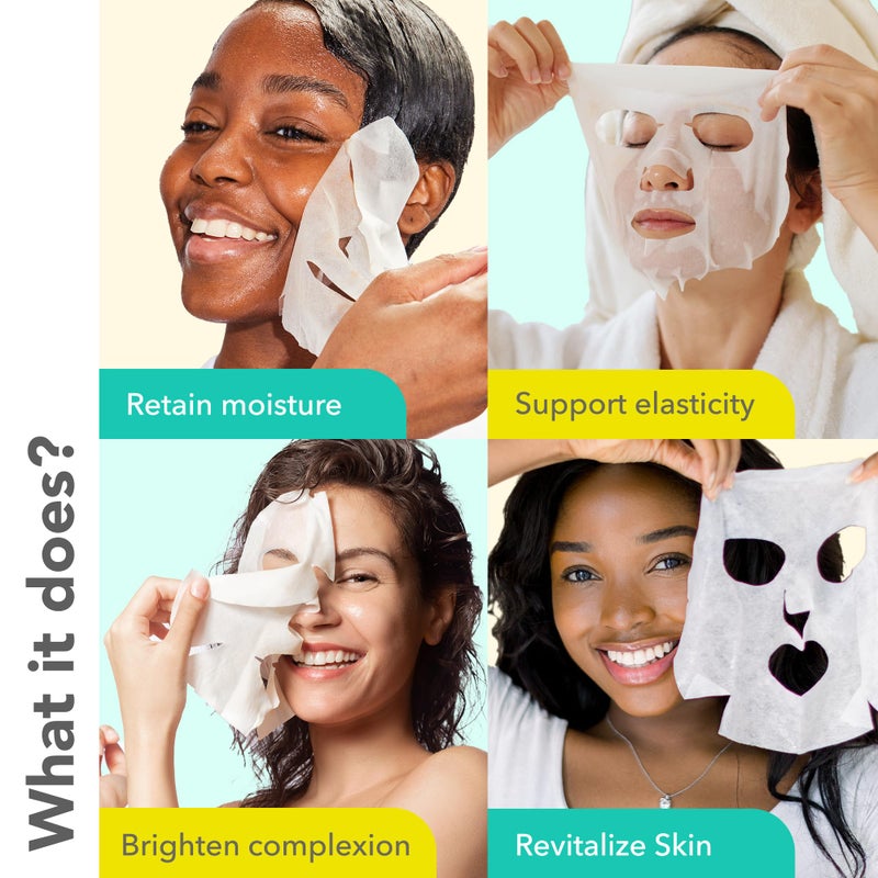 Patchology Hydrating Sheet Masks - Weekend Travel Skincare Essentials - Hyaluronic Acid Masks with Revitalizing Serum, Licorice Root Extract Skincare - Ultimate Hydration & Radiance (4 Masks) - Image 2