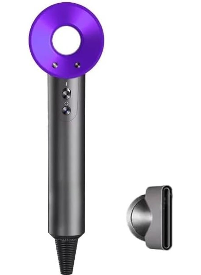 SAFENHAND High Power Leafless Hair Dryer, 3-Level Constant Temperature, High-Speed, Low Decibel, Negative Ions Technology, Strong Wind, Ideal for Home and Bathroom Use (PURPLE) - Image 1