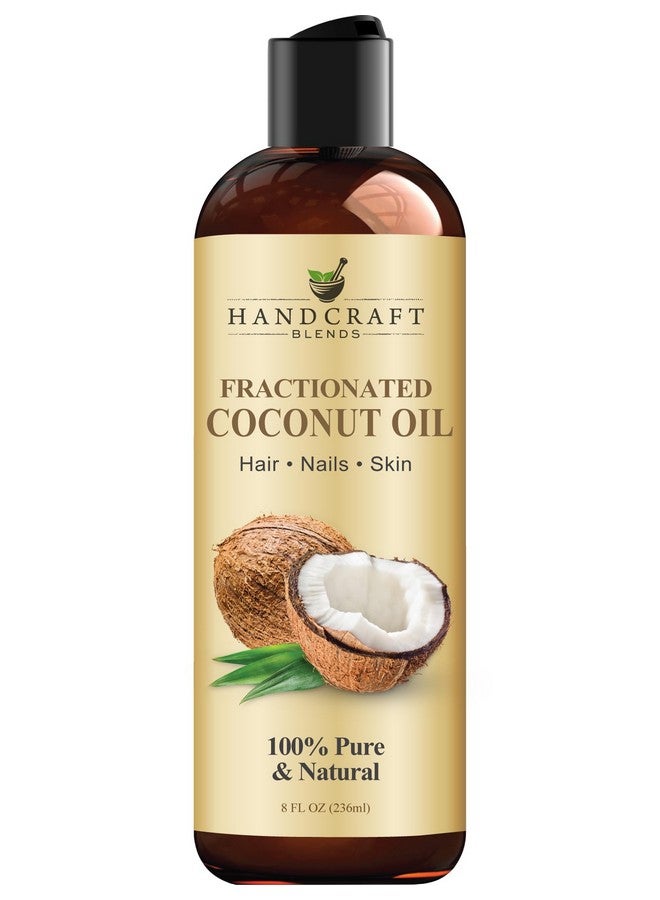 Handcraft Blends Fractionated Coconut Oil - 8 Fl Oz - 100% Pure and Natural - Premium Grade Oil for Skin and Hair - Carrier Oil - Hair and Body Oil - Massage Oil - Image 1