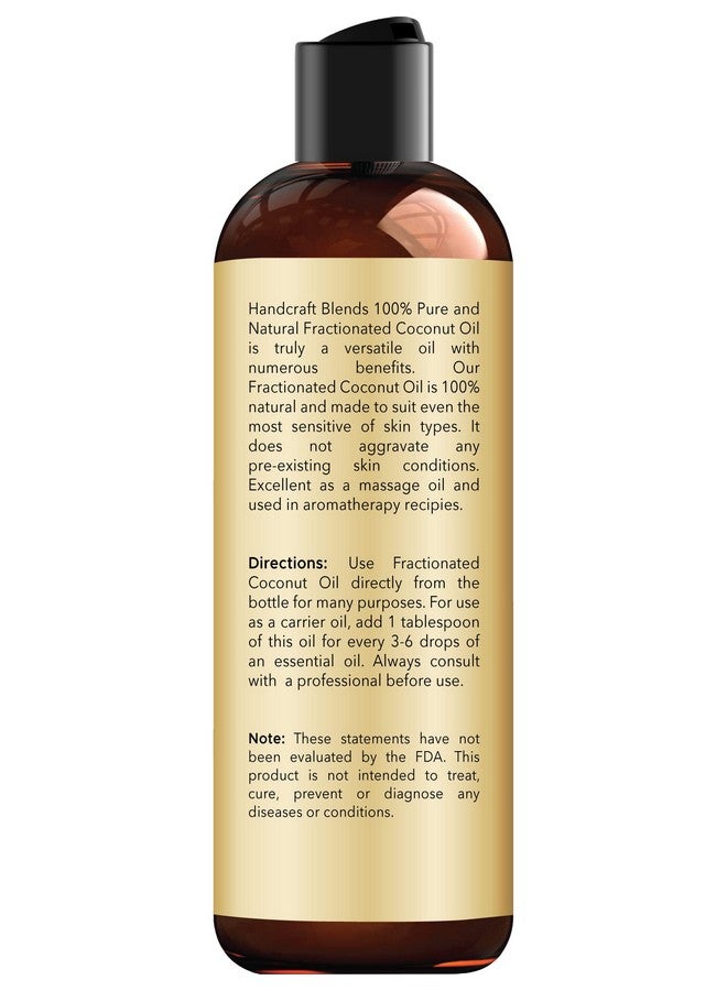 Handcraft Blends Fractionated Coconut Oil - 8 Fl Oz - 100% Pure and Natural - Premium Grade Oil for Skin and Hair - Carrier Oil - Hair and Body Oil - Massage Oil - Image 2