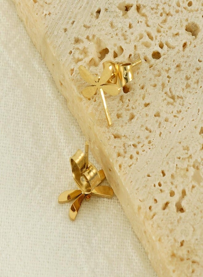 Shejuety Dragonfly Earrings Titanium Steel Plated with 14k Gold, Low Sensitivity Stainless Steel Material, Designed for Women with Various Festival Jewelry Gifts - Image 5