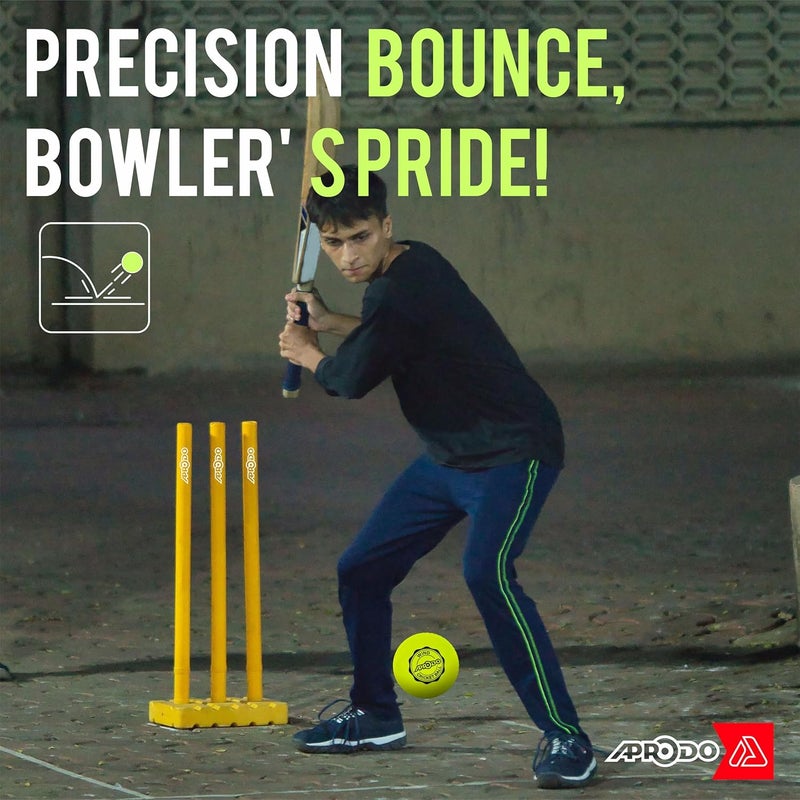 Aprodo Wind Cricket Balls Soft PVC Light Weight Durable Recommended for Training Practice Coaching Indoor & Outdoor (Multi-Wind Ball- Pack 3) - Image 5