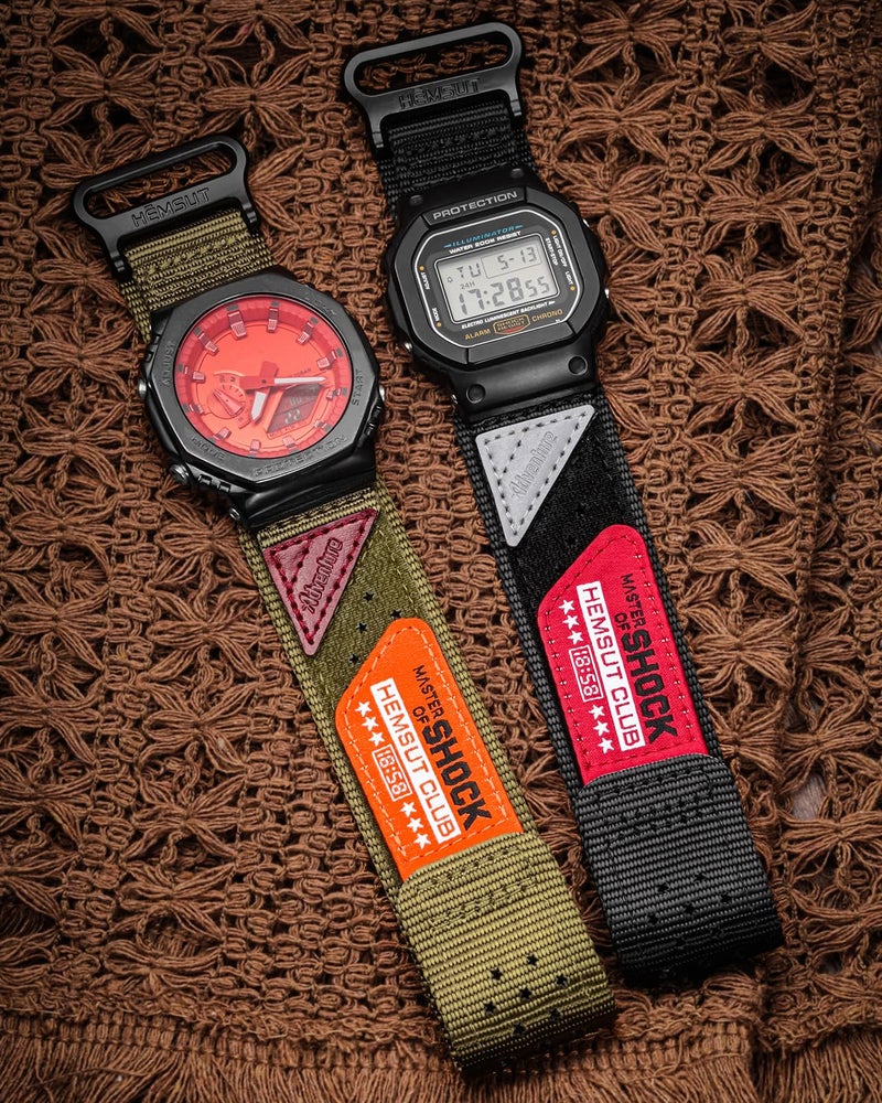 DAVILANE حزام ساعة بديل لساعة كاسيو للرجال G-Shock GM-2100B، GD-100/110/120/350، GW-S5600/5600/B5600/M5600، حزام معصم كاسيو من النايلون القابل للتنفس 16 مم - Image 4