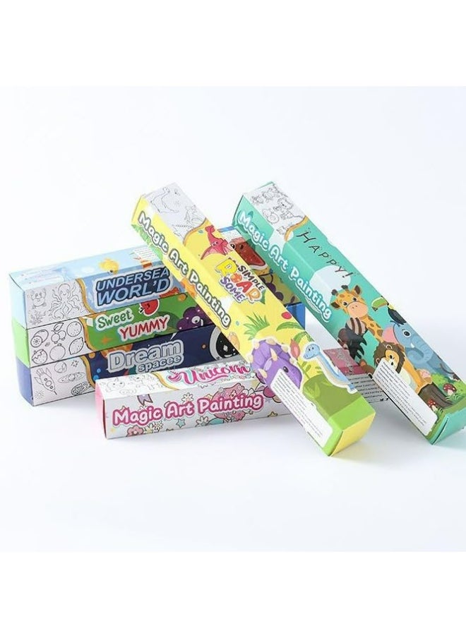 Giant Adhesive Coloring Roll for Kids - "Simple Roarsome Dinosaurs" Design for Creative Development