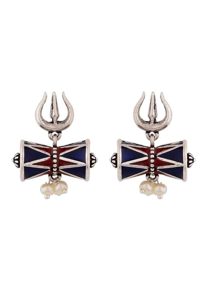 VOYLLA Moksha Damru Trishul Earrings