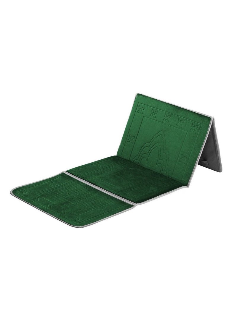 Generic Premium Soft Sajadah with Back Support - Padded Prayer Rug for Ultimate Comfort - Portable Travel Mat with Carrying Pocket - Plush & Foam Praying Carpet - Thick and Luxurious Prayer Mat  - Image 1