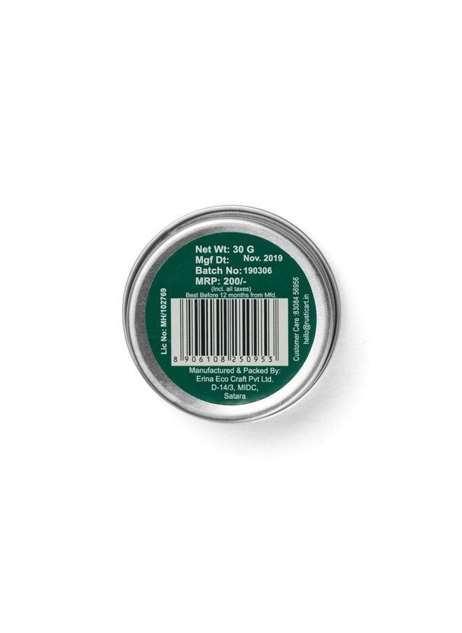 Rustic Art - Organic Citrus Mint Foot Care Cream ; Nourishing Moisturizing & Non Greasy ; 30G (1) - Image 1
