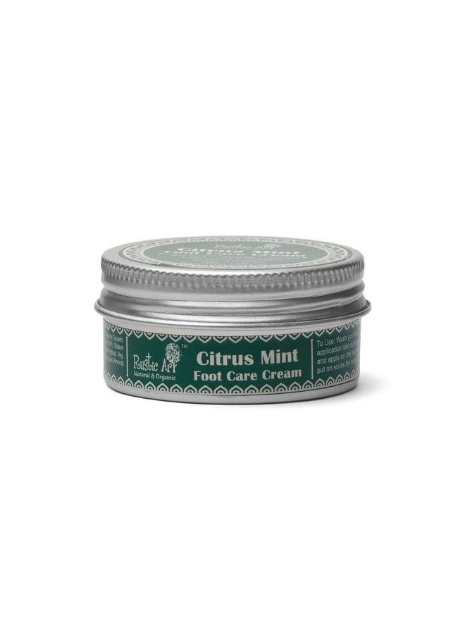Rustic Art - Organic Citrus Mint Foot Care Cream ; Nourishing Moisturizing & Non Greasy ; 30G (1) - Image 1