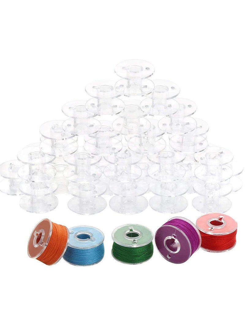 Bobbins, Sewing Machine Bobbins for Brother, Bobbins for Singer Sewing Machine, SA156 Bobbins Class 15 Plastic Bobbins Sewing Machine Accessories Standard Size (100 Pack) - Image 4