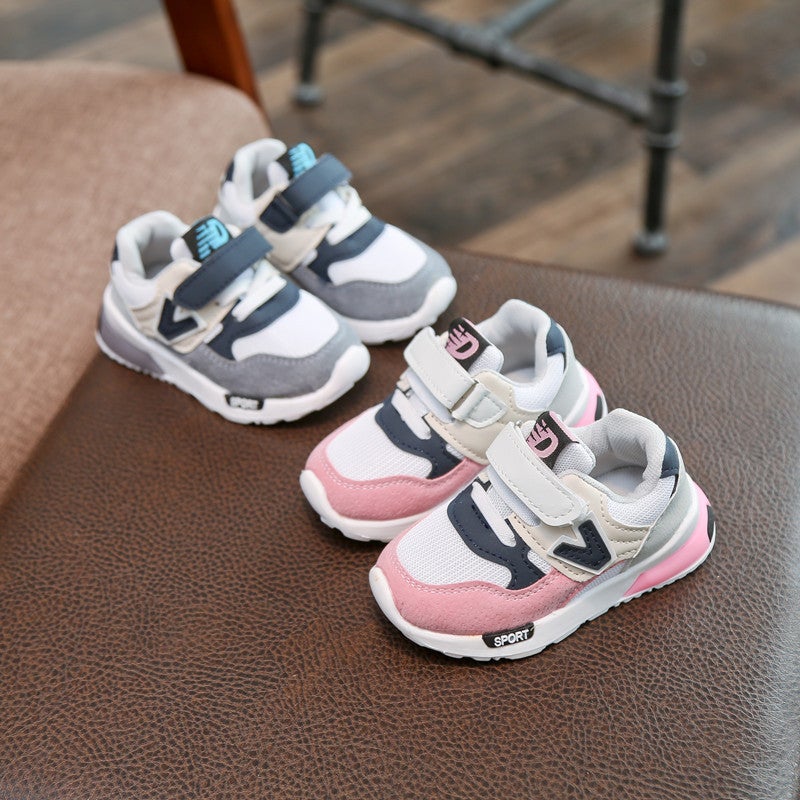 Spring and autumn new simple classic color matching children''s sports shoes Joker running shoes manufacturers wholesale a generation of hair - Image 2