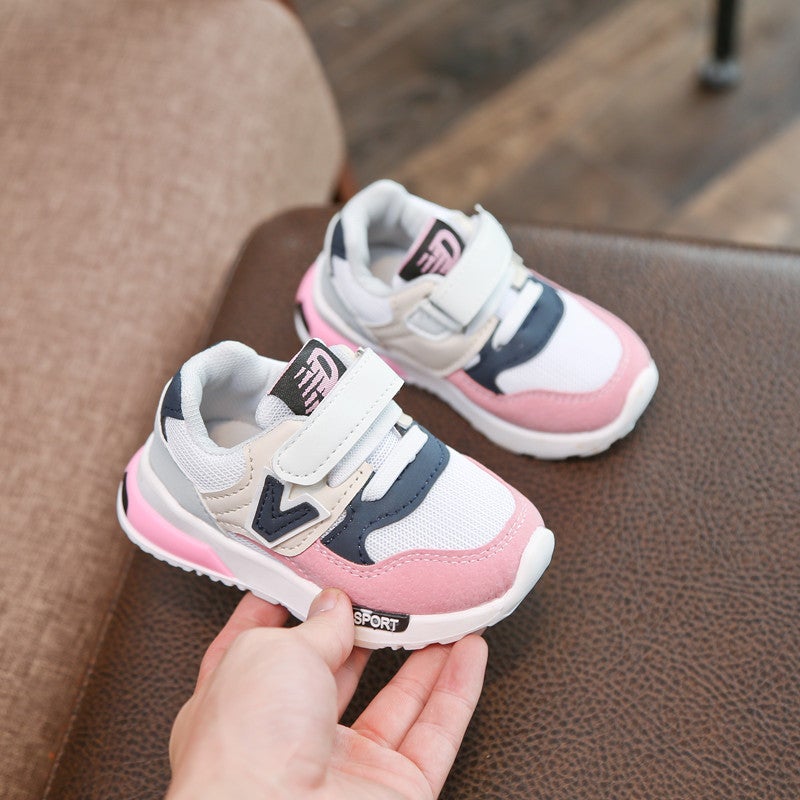 Spring and autumn new simple classic color matching children''s sports shoes Joker running shoes manufacturers wholesale a generation of hair - Image 3