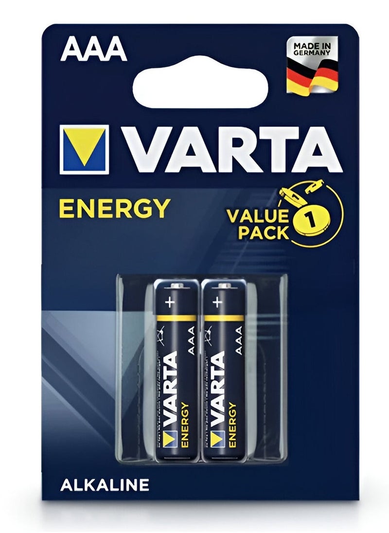 VARTA 2 Pcs AAA Alkaline 1.5V Battery 