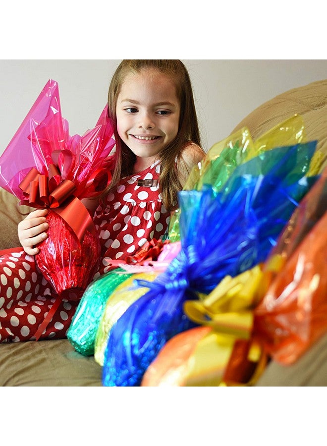 Morepack لفافة سيلوفان حمراء ليوم عيد الحب - ورق سيلوفان شفاف بعرض 16 بوصة وطول 100 قدم - لفائف سيلوفان ملونة لسلال الهدايا، الأعمال اليدوية، الزينة والمزيد - Image 5