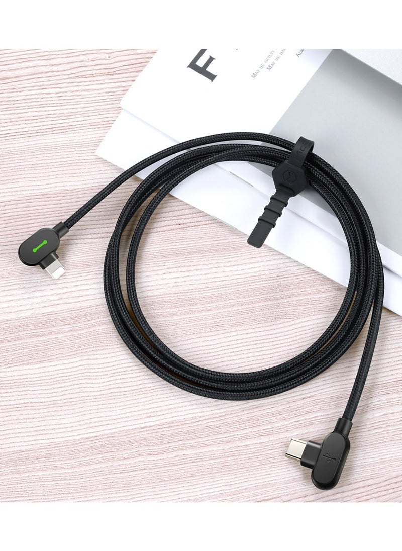 Mcdodo - MCDODO 36W USB-C to Lightning PD Fast Charging Cable 1.8m Dual Elbow 90-Degree Design Soft LED Indicator High-Strength TPU Material Fast Data Transfer - Image 1