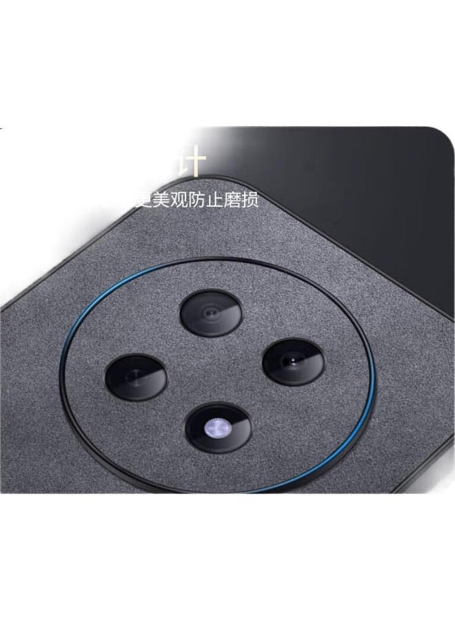 Shangsu, Suitable For Oppo A5Pro Phone Case, A5Pro Protective Cover, Shockproof, Full Lens Protection, Simple Luxury, Lambskin Silicone Outer Shell, Women'S And Men'S Leather Case, Gray - Image 1