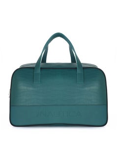 Nautica Duffle Bag for Travel | Stylish Leatherette Luggage | Compact and Comfortable for Travelling | Suitable for Men's and Women's (Dark Green) 15 cm