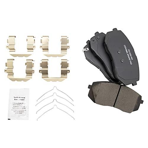 TRQ Front Brake Pads Ceramic Compatible with 2019-2021 Hyundai Kona Electric 2015-2019 Sonata 2016-2020 Kia Optima - Image 1