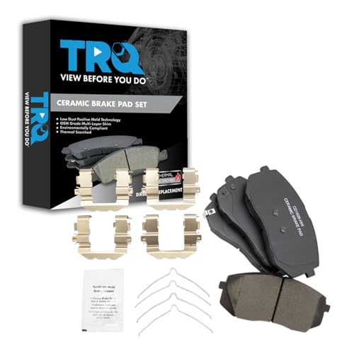 TRQ Front Brake Pads Ceramic Compatible with 2019-2021 Hyundai Kona Electric 2015-2019 Sonata 2016-2020 Kia Optima - Image 2