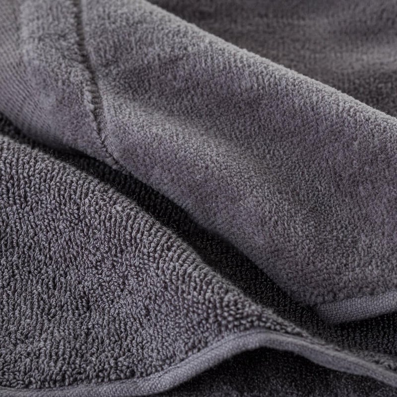 Creative Scents Cotton Fingertip Towels Set - 4 Pack - 11 x 18 Inches Decorative Small Extra-Absorbent and Soft Terry Towel for Bathroom - Powder Room, Guest and Housewarming Gift (Grey) - Image 4