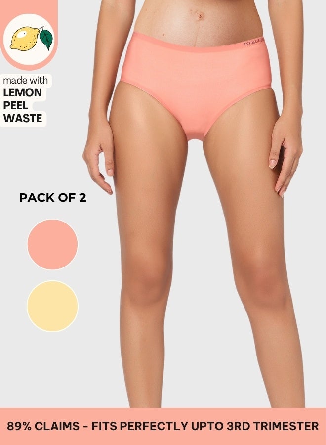 Intimate Queen Lemon Bae Maternity Briefs – Ultra Soft, Seamless  Comfort for Pregnancy & Sensitive Skin (Pack Of 2) - Image 1
