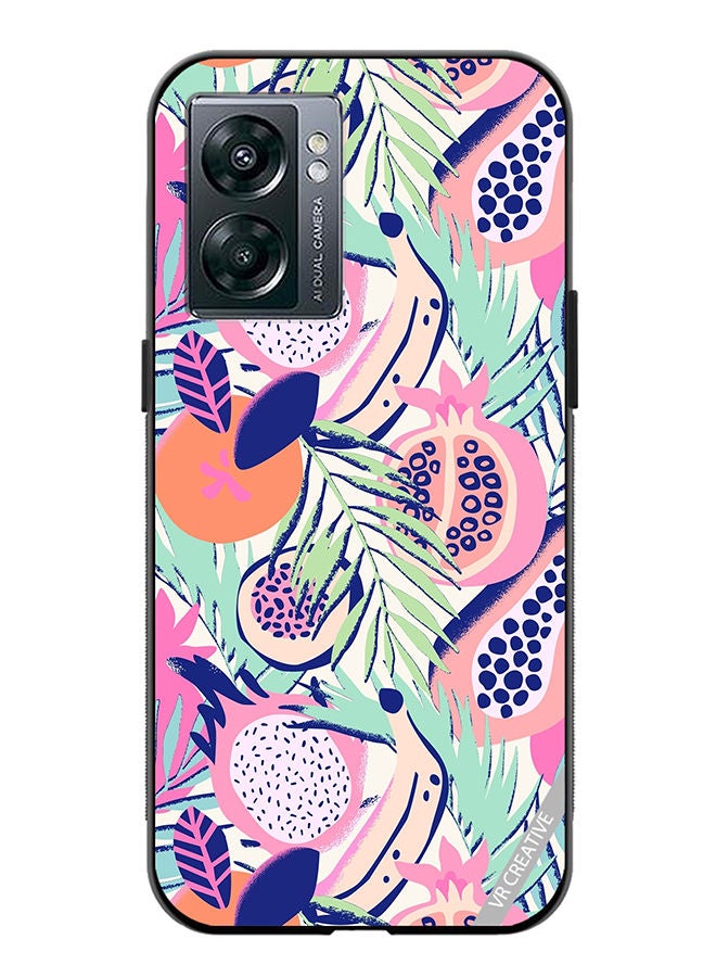 VR CREATIVE Protective Case Cover For OnePlus Nord N300 Abstract Dragon Fruit Design Multicolour - Image 1