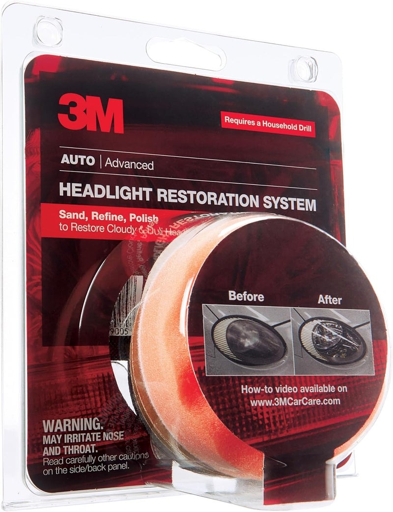 3M Headlight Lens Restoration System - Advanced Kit for Restoring Cloudy Headlights - Image 1