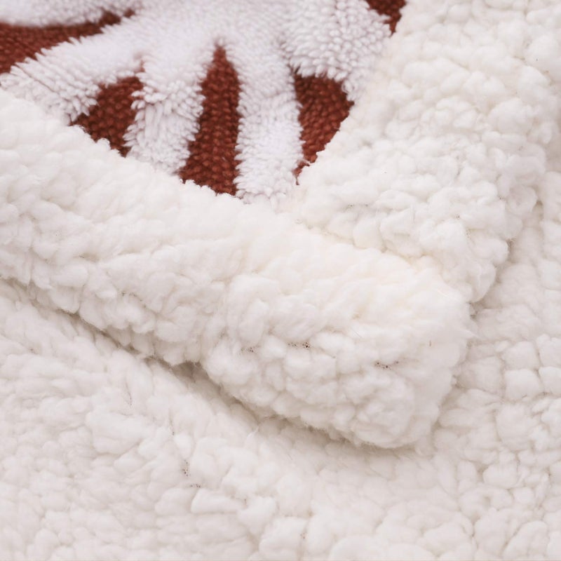 LOMAO Sherpa Fleece Blanket Fuzzy Soft Throw Blanket Dual Sided Blanket for Couch Sofa Bed (Brown, 60''x80'') - Image 4