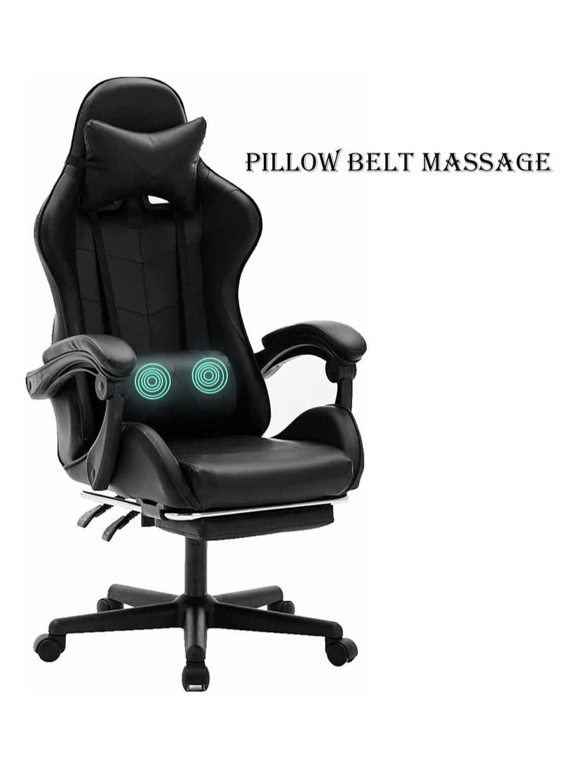 KARNAK Gaming Chair Ergonomic Executive PUBG-3D 360° Rolling Swivel Reclining Computer Chair PU Leather Adjustable Height with Headrest Pillow Cushion & Lumber Support Back, Premium Foam  - Image 2