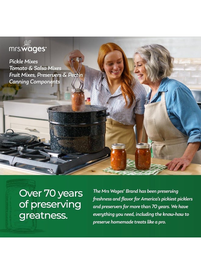 Mrs. Wages جير التخليل من السيدة ويجس، سهل التحضير، مخللات مقرمشة لذيذة، إبداعات شهية، كيس قابل لإعادة الإغلاق يدوم طويلاً، مجموعة متنوعة من الاستخدامات، كيس قابل لإعادة الإغلاق بوزن 1 رطل - Image 5